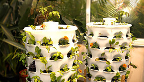 terracotta gardening tower