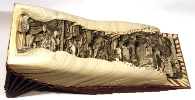 carved books