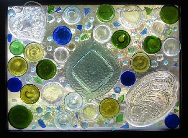 recycled glass art