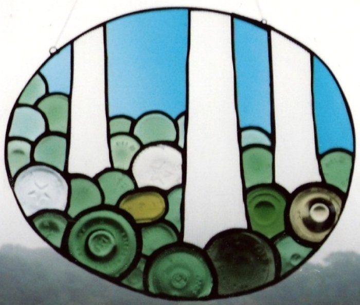 recycled glass window