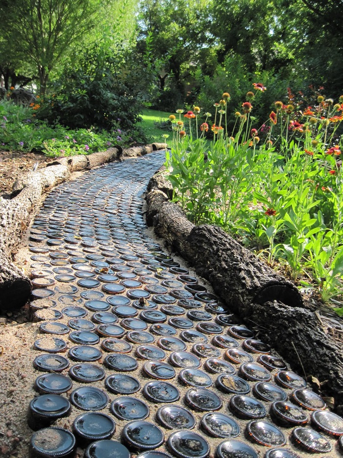 recycled glass bottle