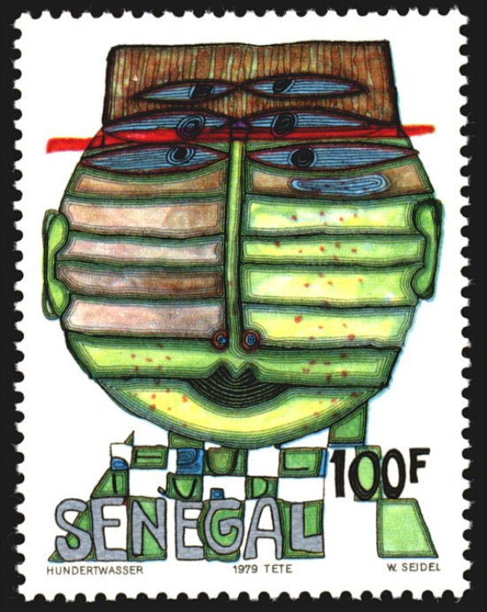 Hundertwasser stamp