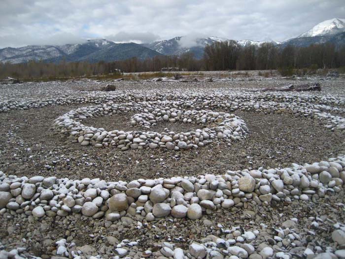 sculpture of rocks