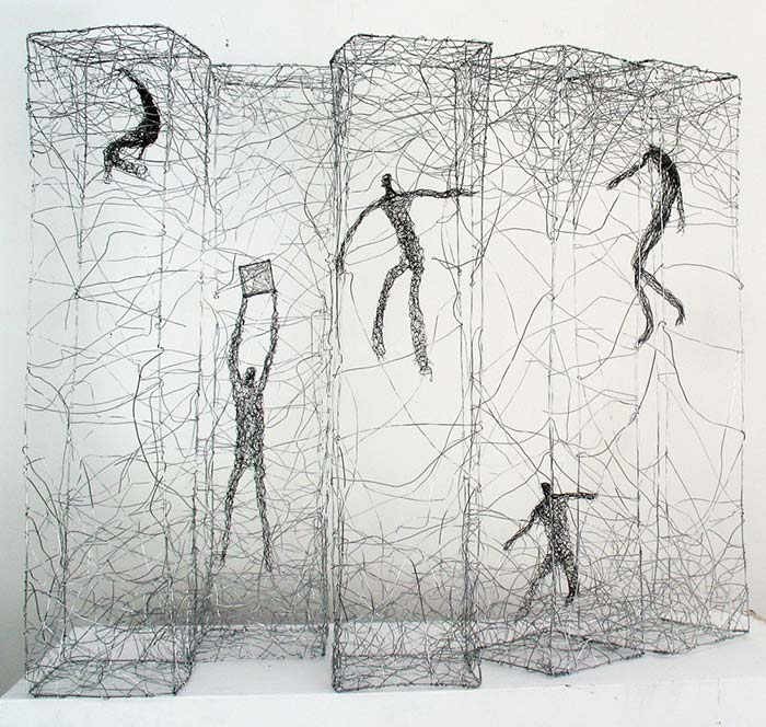 barbed wire sculpture