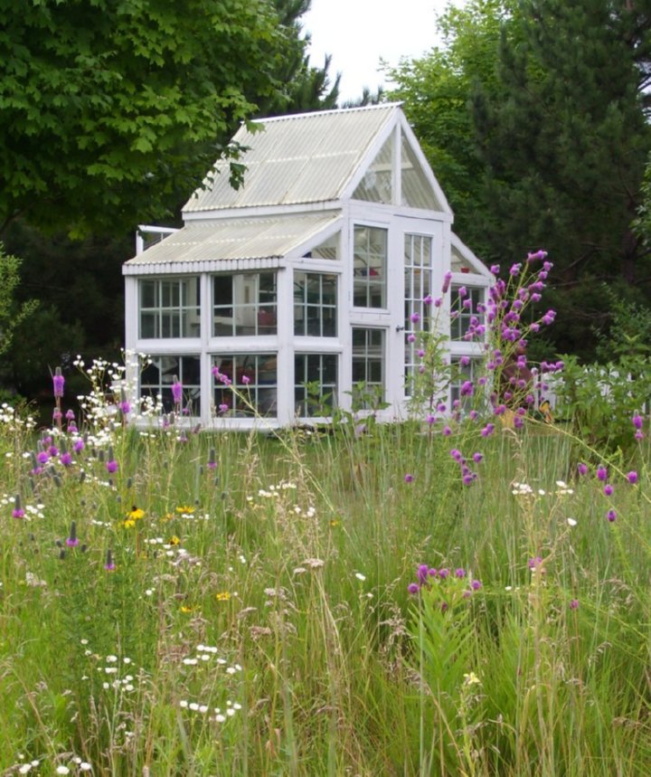 Greenhouses From Old Windows And Doors Insteading