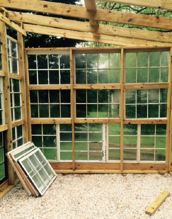 Greenhouses From Old Windows And Doors Insteading