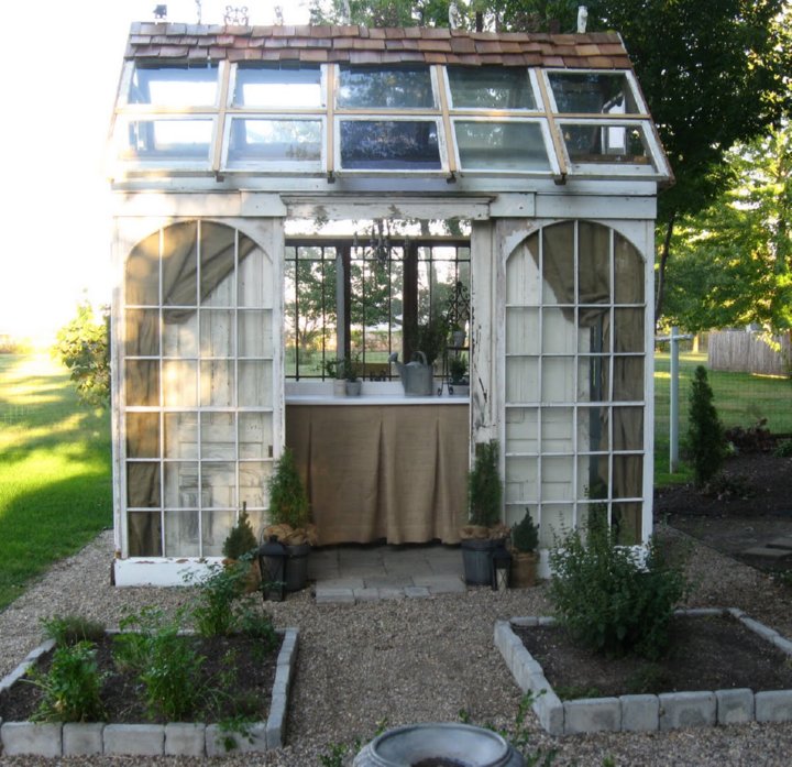 Greenhouses From Old Windows And Doors Insteading