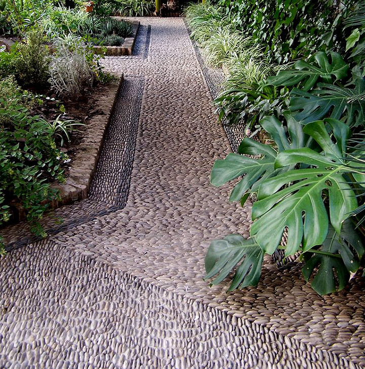 pebble pathway
