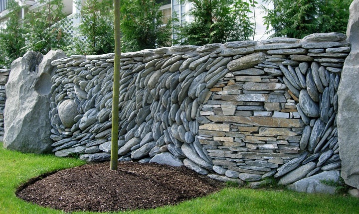 The Art Of Dry Stack Stone Wall Insteading - Dry Stack Stone Wall Ideas