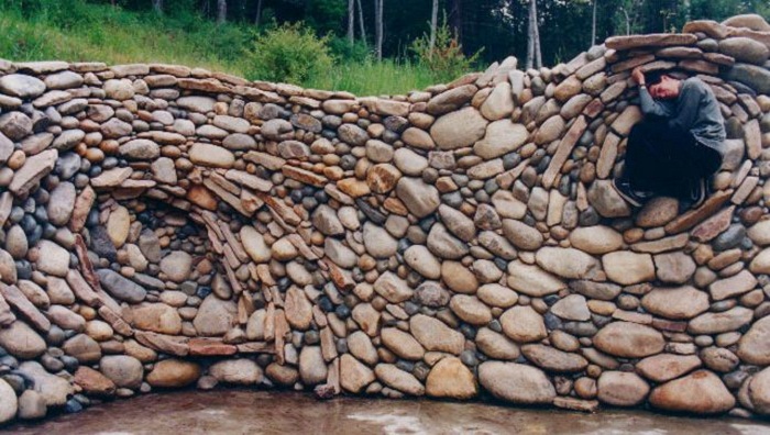 The Art Of Dry Stack Stone Wall Insteading - River Rock Retaining Wall Photos