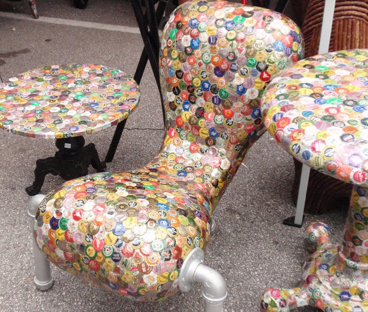 bottle cap chair