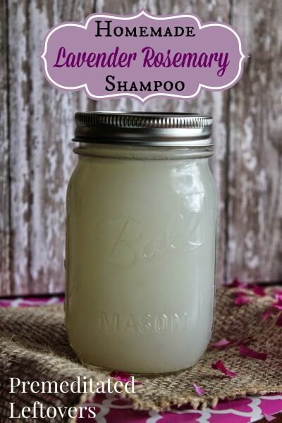 homemade lavender rosemary shampoo